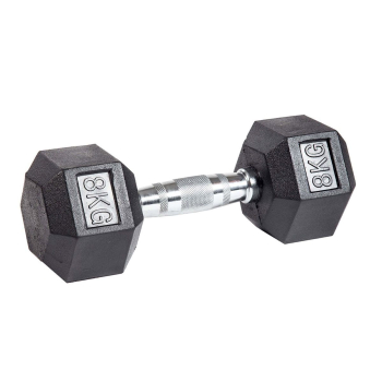 Гантель гексагональная обрезиненная ZSO, 8 кг Гантель гексагональная обрезиненная ZSO, 8 кг