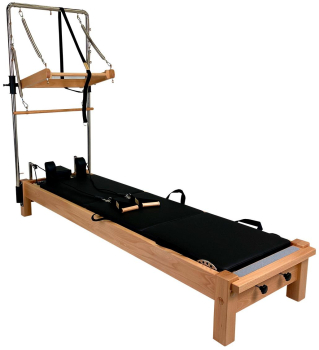 Студийный реформер с вертикальной  трапецией Pilates Plus РР-SRV