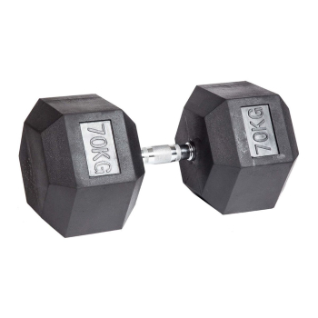 Гантель гексагональная обрезиненная ZSO, 70 кг Гантель гексагональная обрезиненная ZSO, 70 кг