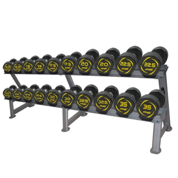 Комплект полиуретановых гантелей 12.5-35 кг. (10 пар) со стойкой Fitex FTX-415.1 Комплект полиуретановых гантелей 12.5-35 кг. (10 пар) со стойкой Fitex FTX-415.1