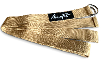 Ремень для йоги Aerofit, бежевый AFYGS-B
