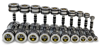 Комплект хромированных гантелей 10 пар от 1 до 10 кг Hasttings Digger HD51D5B-1-10 Комплект хромированных гантелей 10 пар от 1 до 10 кг Hasttings Digger HD51D5B-1-10