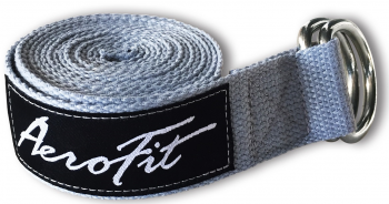 Ремень для йоги Aerofit, серый AFYGS