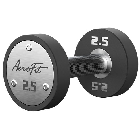 Набор полиуретановых гантелей , 2,5-25 кг, 10 пар AeroFit AFPUDB2.5-25