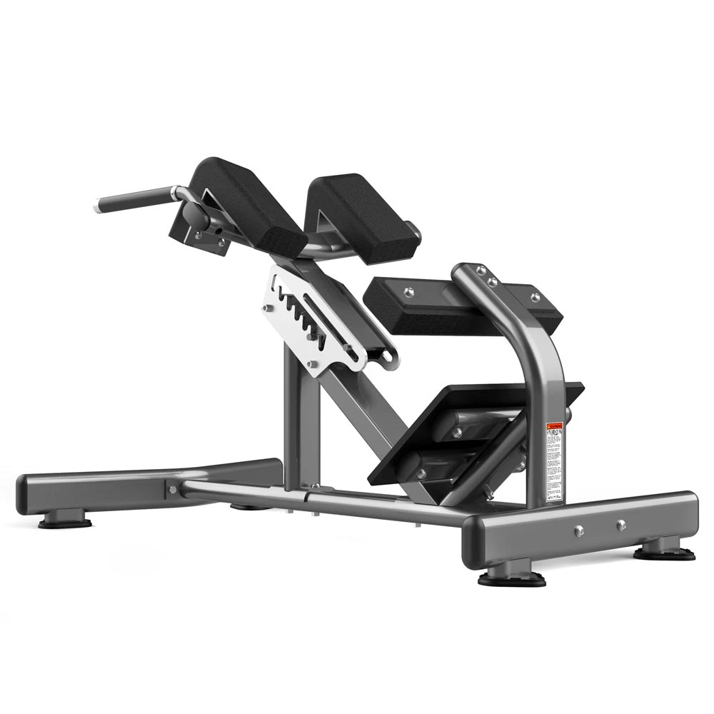 Гиперэкстензия Realleader FW-1006 (матовая черная рама, черная обивка с белой строчкой)