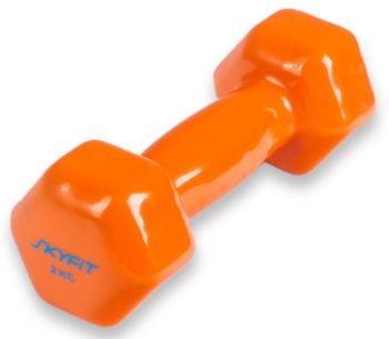 Гантель SkyFit в виниловой оболочке 2 кг Гантель SkyFit в виниловой оболочке 2 кг