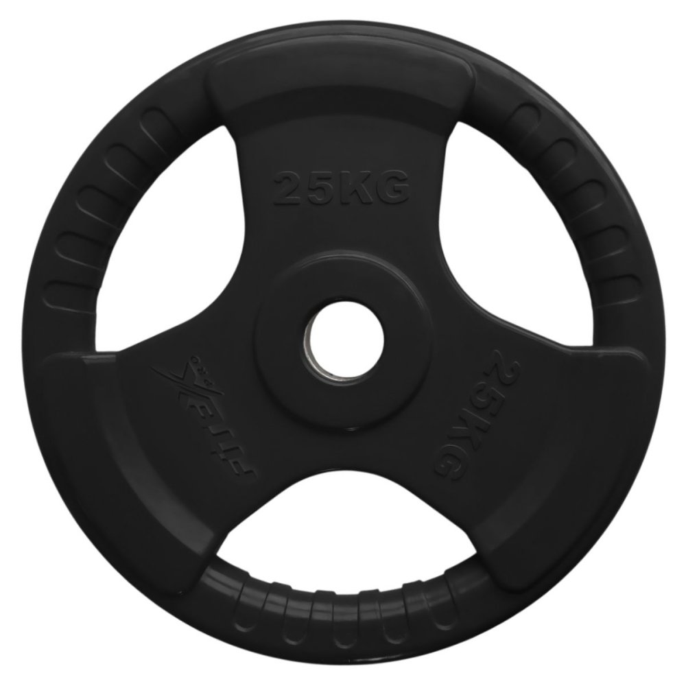 Диск «олимпийский» черный с ручками 25 кг. LBH-25