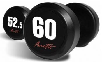 Набор обрезиненных гантелей Aerofit 52,5-60 кг (4 пары)