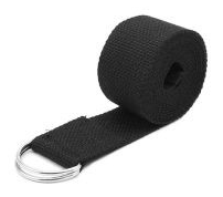 Ремешок для йоги (черный) 304 см. Profi-Fit