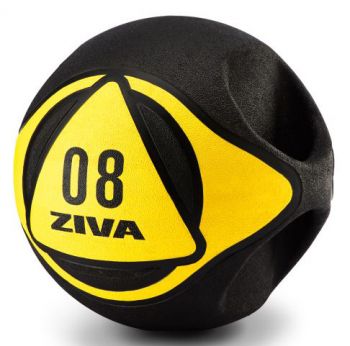 Мяч медицинский с рукоятками Ziva, 9 кг