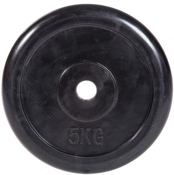 Диск обрезиненный, черный Classic  D-26, 5 кг. Profi-Fit