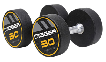 Комплект полиуретановых гантелей (5 пар) Hasttings Digger HD51D4C-27,5-37,5 Комплект полиуретановых гантелей (5 пар) Hasttings Digger HD51D4C-27,5-37,5