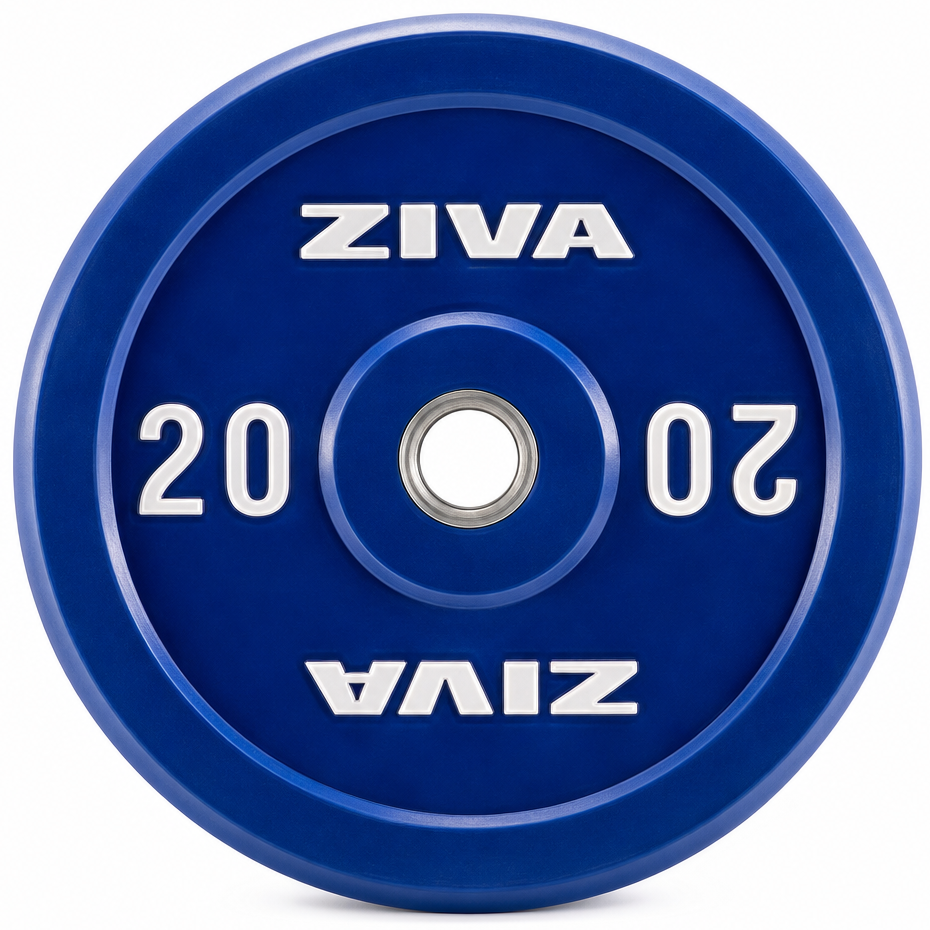 Диск бампированный обрезиненный цветной Ziva ZXP-RBBP, 20 кг