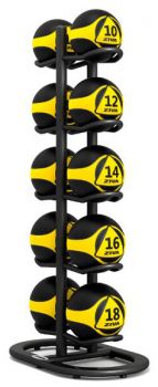 Двухсторонняя cтойка медицинских мячей (10 шт) Ziva ProFT ZST-MDRK-6009