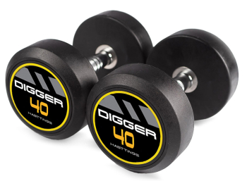 Комплект обрезиненных гантелей (5 пар) Hasttings Digger HD51D2A-40-50