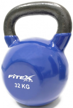 Гиря в виниловой оболочке Fitex Pro, 32 кг