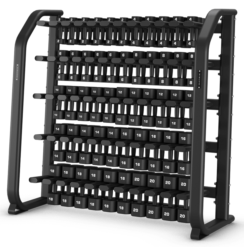 Стойка для гантелей групповых занятий. Matrix MAC-DB-RAC-STU