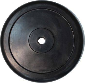 Диск обрезиненный, черный Classic  D-26, 25 кг. Profi-Fit