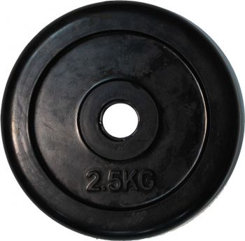 Диск обрезиненный, черный Classic  D-26, 2,5 кг. Profi-Fit