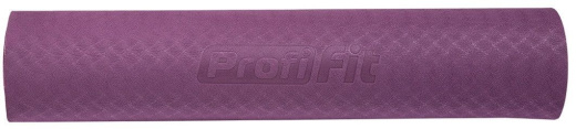 Коврик для йоги и фитнеса Profi-Fit, 6 мм, Проф (фиолетовый-розовый) - фото 3
