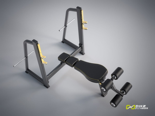 Скамья-стойка для жима под углом вниз DHZ E-1041В