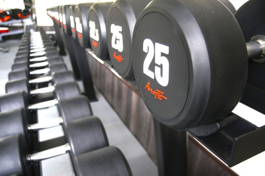 Набор обрезиненных гантелей Aerofit 2,5-25 кг (10 пар) - фото 3