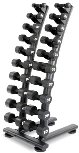 Стойка для хромированных гантелей двойная Hasttings Digger HD71D1K