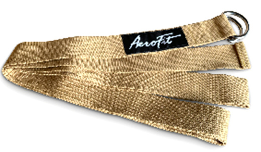 Ремень для йоги Aerofit, бежевый AFYGS-B