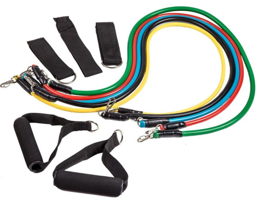 Эспандер трубчатый Profi-Fit, Универсальный, 5 в 1 Эспандер трубчатый Profi-Fit, Универсальный, 5 в 1