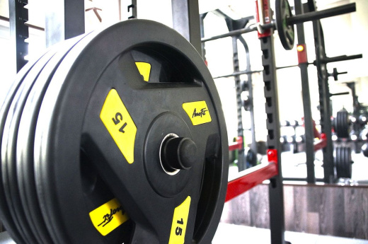 Олимпийский обрезиненный диск Aerofit 2,5 кг, черно-синий - фото 5