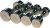 Гантельный ряд CHROME 1-10 кг (10 пар) Profi-Fit - фото 3