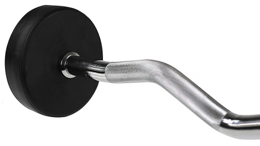 Комплект изогнутых фиксированных обрезиненных штанг (5 шт.) от 10 до 20кг. Hasttings Digger HD51G2B-10-20