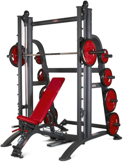 Машина Смита с противовесом и фиксируемой регулируемой скамьей Panatta 1HP120F - фото 1