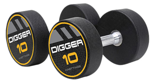 Комплект полиуретановых гантелей (20 пар) Hasttings Digger HD51D4C-2,5-50