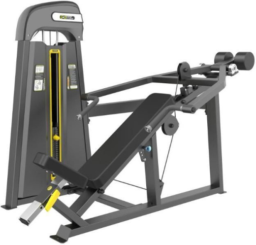 Наклонный грудной жим (стек 109 кг.) DHZ E-3013