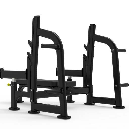 Олимпийская горизонтальная скамья для жима со страховочными упорами Impulse ITF8202+ITF8202OPT