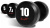 Набор обрезиненных гантелей Aerofit 2,5-25 кг (10 пар) - фото 1