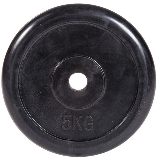 Диск обрезиненный, черный Classic  D-26, 5 кг. Profi-Fit - фото 1