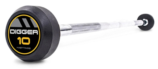 Комплект прямых фиксированных обрезиненных штанг (5 шт.) от 10 до 30 кг. UFC HD51G2A-10-30