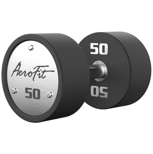 Набор полиуретановых гантелей, 40-50 кг, 5 пар AeroFit AFPUDB40-50 - фото 5