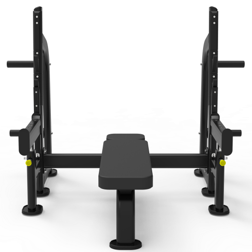 Олимпийская горизонтальная скамья для жима со страховочными упорами Impulse ITF8202+ITF8202OPT