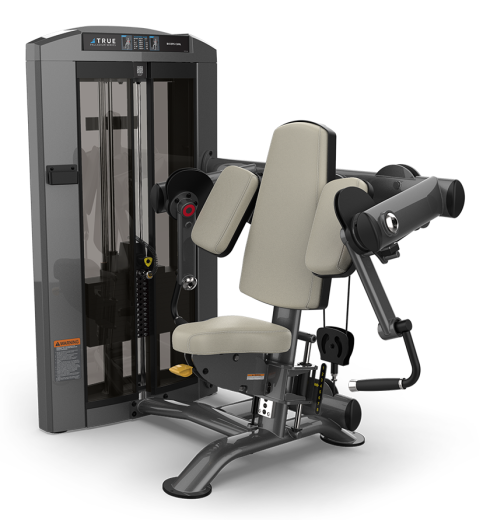 Сгибание на бицепс, стек 145 кг. True SPL-0600HP