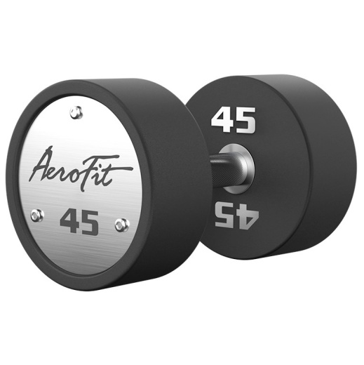 Набор полиуретановых гантелей, 40-50 кг, 5 пар AeroFit AFPUDB40-50 - фото 3