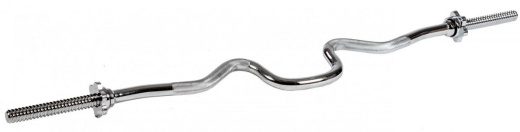 Гриф для штанги, D-25, ломаный EZ-образный, замок-гайки Вейдера. Profi-Fit Гриф для штанги, D-25, ломаный EZ-образный, замок-гайки Вейдера. Profi-Fit