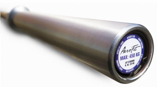 Гриф тренировочный хромированный Aerofit, 450 кг