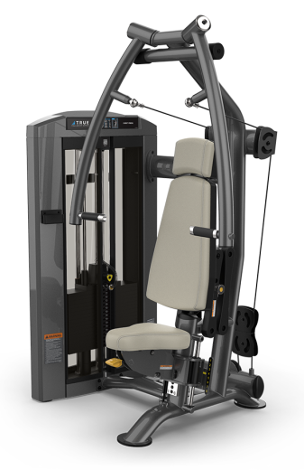 Жим от груди сидя с независимыми рычагами, стек 145 кг. True SPL-0900HP