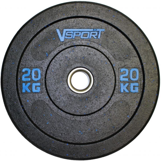 Диск бамперный черный V-Sport, 20 кг