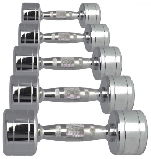 Набор хромированных гантелей 1-10 кг Aerofit Набор хромированных гантелей 1-10 кг Aerofit