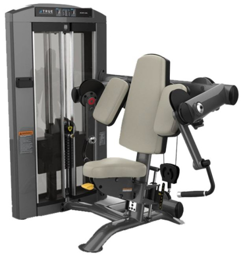 Сгибание на бицепс, стек 118 кг. True SPL-0600P