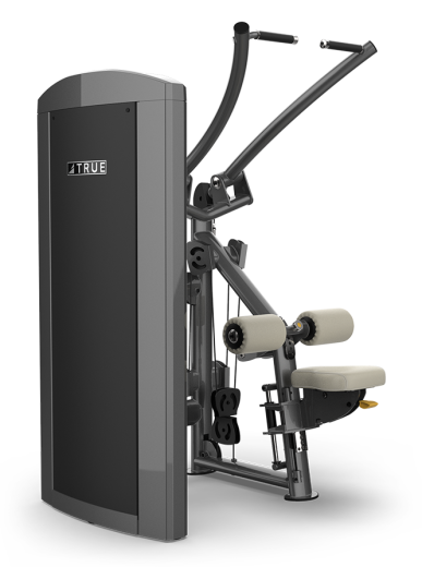 Верхняя тяга с независимыми рычагами, стек 145 кг. True SPL-1100HP